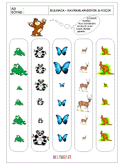 okul öncesi büyük küçük kavramı alıştırmaları
